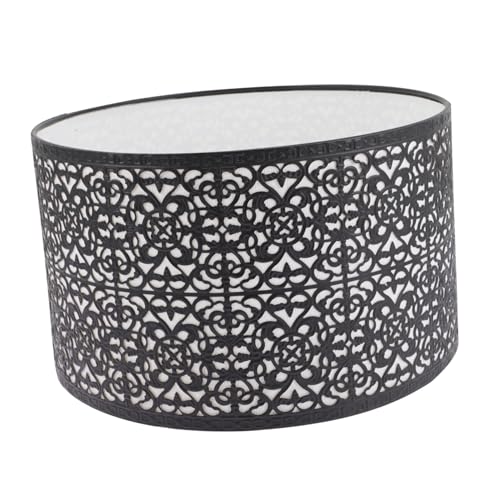 TOBBOMEY Metall-lampenschirm Schutzcover für Kleine Leuchten Dekorativer Hohler Lampenschirm Elegantes Design für Schreibtischlampe und Nachttischleuchte Klassische Farbkombination Stabile von TOBBOMEY
