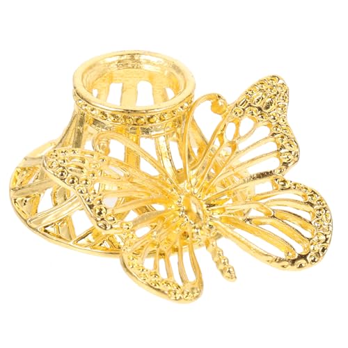 TOBBOMEY Metallkunst Kristallkugelhalter Schmetterling Baumwurzel Rosen Design Stabile Legierung Basis Elegantes Wohnaccessoire Geschenkidee für Zuhause und Büro von TOBBOMEY