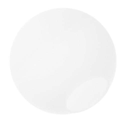 TOBBOMEY Milchig weißer Gefrosteter Glas lampenschirm Kugel Ø Robustes Ersatzglas für Deckenleuchte Stilvoller Lampenschirm für Wohnzimmer Esszimmer Einfache Montage von TOBBOMEY