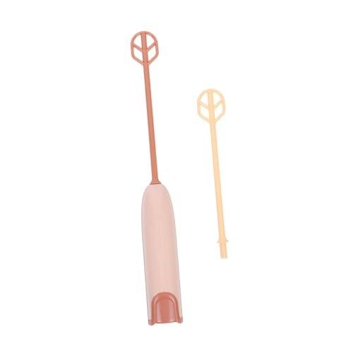 TOBBOMEY Milchpulver Rührstange Handmixer Rührer Stöcke Kind Formel Flaschenmischer Säuglingsmilchpulvermischer tragbarer Mixer Elektrischer Mixer Handheld pp Hellbraun Wiederverwendbar von TOBBOMEY
