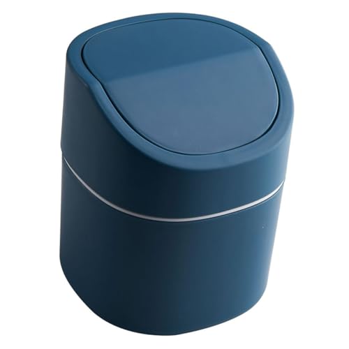 TOBBOMEY Mini Desktop Mülleimer mit Schwingdeckel Kleiner Moderner Tischabfalleimer aus Robustem Material Geruchsdicht und Platzsparend für Büro Küche Bad und Auto TOBBOMEY Mini Desktop Mülleimer mit Schwingdeckel Kleiner Moderner Tischabfalleimer aus Robustem Material Geruchsdicht und Platzsparend für Büro Küche Bad und Auto von TOBBOMEY