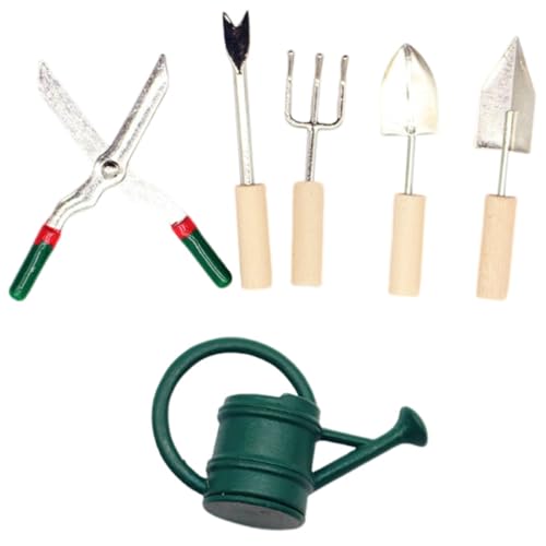 TOBBOMEY Miniatur Gartenwerkzeug Set Mini Gießkanne Puppenhaus Zubehör Garten Deko Robust Kompakt für Mini Gartenlandschaften und Farm Szenen TOBBOMEY Miniatur Gartenwerkzeug Set Mini Gießkanne Puppenhaus Zubehör Garten Deko Robust Kompakt für Mini Gartenlandschaften und Farm Szenen von TOBBOMEY