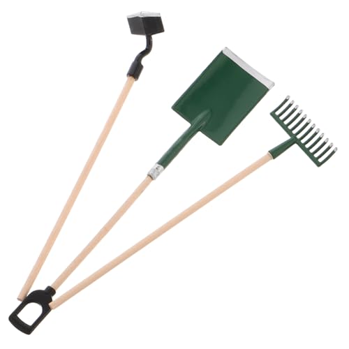 TOBBOMEY Miniatur Gartenwerkzeug Set Robustes Teiliges Puppenhaus Zubehör Garten Schaufel Hacke Rechen für Anfänger Miniaturgarten und Pflanzpflege Zubehör TOBBOMEY Miniatur Gartenwerkzeug Set Robustes Teiliges Puppenhaus Zubehör Garten Schaufel Hacke Rechen für Anfänger Miniaturgarten und Pflanzpflege Zubehör von TOBBOMEY