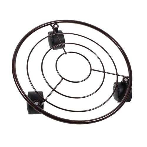 TOBBOMEY Mobiler mit Drehbaren Stabiler Blumenständer aus Eisen für Drinnen und Draußen Tragbarer Topfständer Schützt Boden vor Wasser und Schmutz Leiser Pflanzentopf Roller TOBBOMEY Mobiler mit Drehbaren Stabiler Blumenständer aus Eisen für Drinnen und Draußen Tragbarer Topfständer Schützt Boden vor Wasser und Schmutz Leiser Pflanzentopf Roller von TOBBOMEY