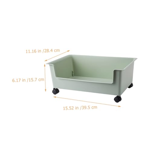 TOBBOMEY Mobiles Bücherregal mit Rädern Großer Aufbewahrungsbehälter für Bücher und Büro Rollbarer Organizer unter Schreibtisch Vielseitiger Stauraum für Zuhause und Klassenzimmer von TOBBOMEY