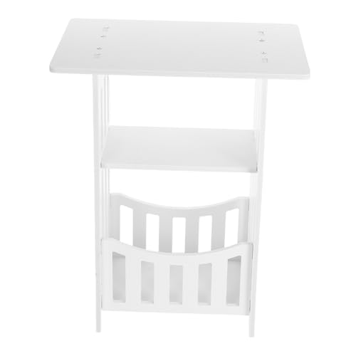 TOBBOMEY Moderner Beistelltisch für Schlafzimmer Kompakt Vielseitig mit Ablagefläche und Unterem Regal als Nachttisch oder Sofatisch Klein und Flexibel Weiß TOBBOMEY Moderner Beistelltisch für Schlafzimmer Kompakt Vielseitig mit Ablagefläche und Unterem Regal als Nachttisch oder Sofatisch Klein und Flexibel Weiß von TOBBOMEY