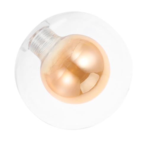 TOBBOMEY Moderner Lampenschirm Glaskugel Transparent Doppellagig Klarer Glas Lampenschirm Ersatz für Wohnzimmer Schlafzimmer Esszimmer und Arbeitszimmer von TOBBOMEY