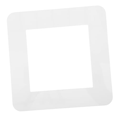 TOBBOMEY Acryl Lichtschalter Abdeckung Weiß Dekorativer Wandplatten-schutz Für Schalter Modernes Design Für Stilvolle Wohnräume Einfache Reinigung Und Montage Passend Für von TOBBOMEY