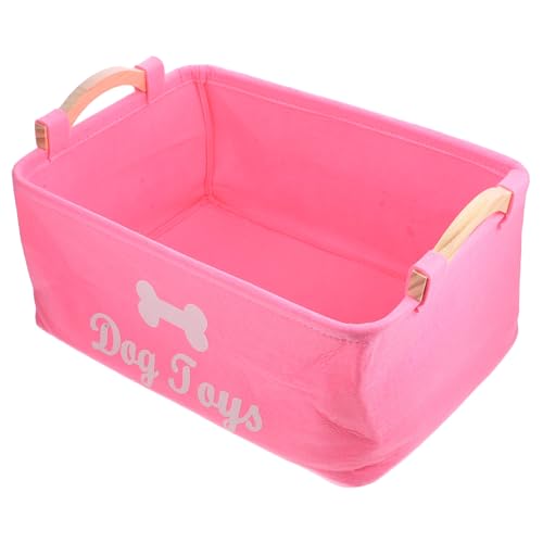 TOBBOMEY Multifunktionaler Aufbewahrungskorb aus Canvas mit Baumwollgriff Faltbarer Sundries Basket für Kleidung Haustierspielzeug und Dekoration Tragbar und Stilvoll für Haushalt und Büro von TOBBOMEY