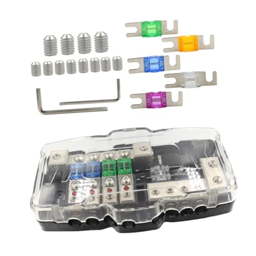 TOBBOMEY Multifunktionaler Wege Sicherungsverteiler mit Anzeige Ersatz Sicherungen Auto Sicherungshalter Verteilerblock mit Verzinktem Anschluss für Camping Boot Atv Trailer TOBBOMEY Multifunktionaler Wege Sicherungsverteiler mit Anzeige Ersatz Sicherungen Auto Sicherungshalter Verteilerblock mit Verzinktem Anschluss für Camping Boot Atv Trailer von TOBBOMEY