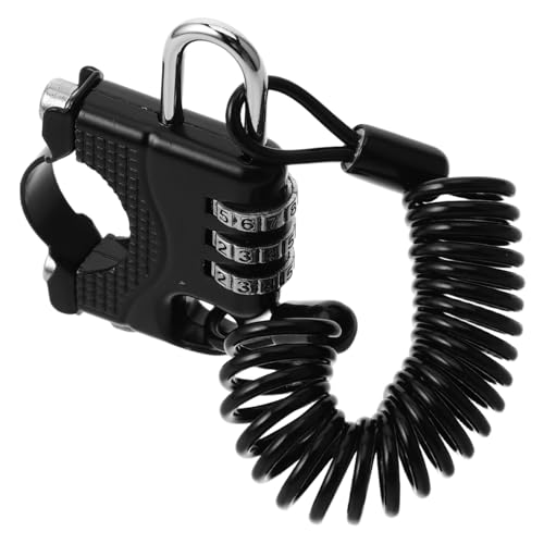 TOBBOMEY Multifunktionales Motorrad Helmschloss Stelligem Zahlenschloss Diebstahlschutz für Elektroroller und Helme Kompakt Leicht Inklusive Erinnerungsseil Schwarzes Zinklegierungsschloss TOBBOMEY Multifunktionales Motorrad Helmschloss Stelligem Zahlenschloss Diebstahlschutz für Elektroroller und Helme Kompakt Leicht Inklusive Erinnerungsseil Schwarzes Zinklegierungsschloss von TOBBOMEY