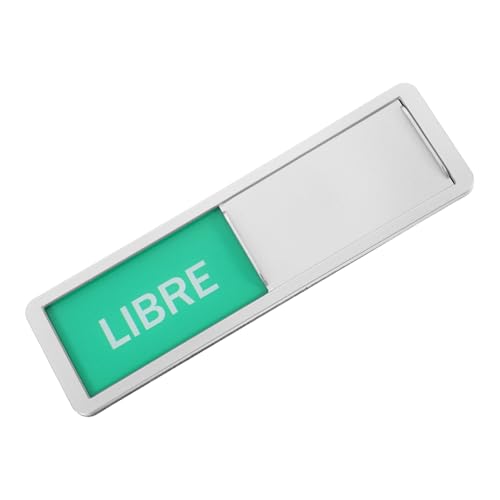 TOBBOMEY Multifunktionales Schiebetürschild Frei Besetzt für Büro Konferenzraum Hotel und Einfach Wechselbarer Statusanzeiger für Privatsphäre und Raumbelegung Robustes Silbernes Design TOBBOMEY Multifunktionales Schiebetürschild Frei Besetzt für Büro Konferenzraum Hotel und Einfach Wechselbarer Statusanzeiger für Privatsphäre und Raumbelegung Robustes Silbernes Design von TOBBOMEY