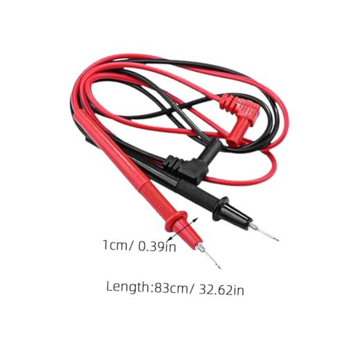 TOBBOMEY Multimeter Messleitung Testleitung Prüfsonde mit Gummigriff Komfortabel für Digitale Messgeräte und Instrumentenkabel Geeignet von TOBBOMEY