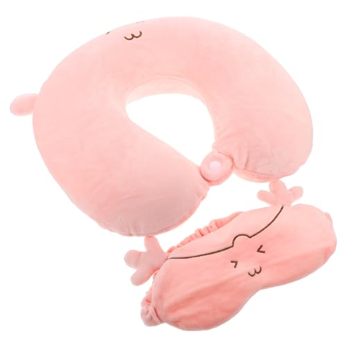 TOBBOMEY Niedliches U förmiges Kinderschlafkissen aus Memory Schaum Ergonomisches Nackenhörnchen für Reisen und Nickerchen mit Weicher Augenmaske für Auto Flugzeug und Bürogebrauch TOBBOMEY Niedliches U förmiges Kinderschlafkissen aus Memory Schaum Ergonomisches Nackenhörnchen für Reisen und Nickerchen mit Weicher Augenmaske für Auto Flugzeug und Bürogebrauch von TOBBOMEY
