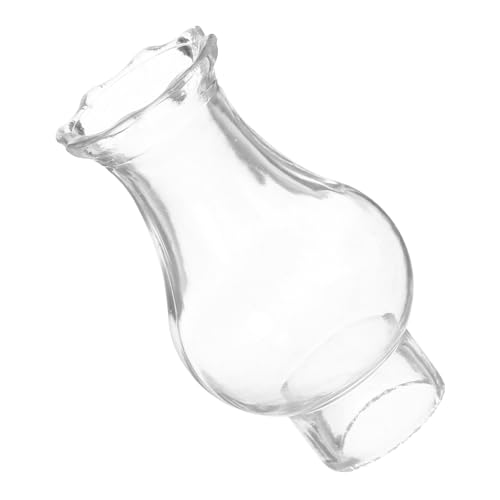 TOBBOMEY Öllampe Lampenschirm Ersatz für Petroleumlampe Transparenter Lampenschirm mit Blumenförmiger Öffnung Robustes Design für Vintage und Diy Stil für Zuhause und Outdoor von TOBBOMEY