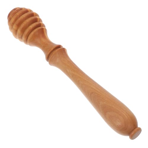 TOBBOMEY Olivenholz Honigstab Honiglöffel Holz Rührstab Langlebig Ergonomisch für Honiggläser Kaffee Marmelade Rotwein Küchenaccessoire Wiederverwendbar von TOBBOMEY