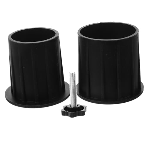 TOBBOMEY Outdoor Sonnenschirm Lochkappe aus Eisen und Gummi Windfeste Ersatzteile für Gartenschirmständer Einfache Befestigung Schwarzer Schirmhalter für Patio Außenbereiche von TOBBOMEY