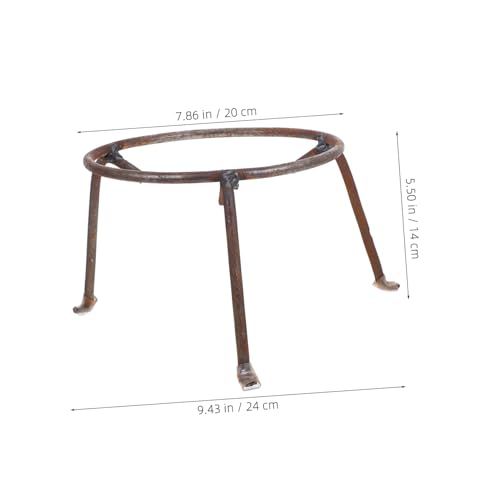 TOBBOMEY Outdoor Wok Halter Dreibein Ständer aus Robustem Metall Hitzebeständig und Wiederverwendbar Praktisch und Leicht für Camping Picknick und Grill Kompatibel mit Wok und Kochgeschirr von TOBBOMEY