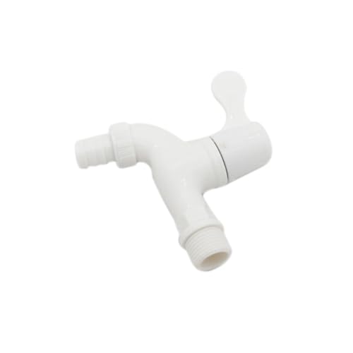 TOBBOMEY PVC Wasserhahn Kunststoff Kaltwasserarmatur Leicht Schnell Drehbar Für Küche Badezimmer Waschmaschine Spülbecken von TOBBOMEY