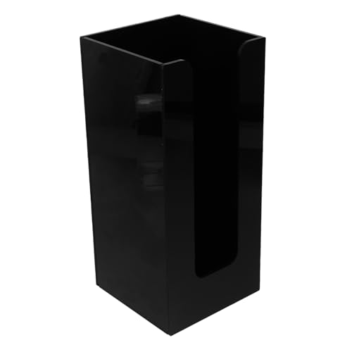 TOBBOMEY Papierbecherhalter für Theke Schwarzer Becherhalter mit Glatten Kanten Öffnung Papierbecher und Deckel Organizer für Zuhause Milchtee laden Praktischer Aufbewahrungsständer von TOBBOMEY