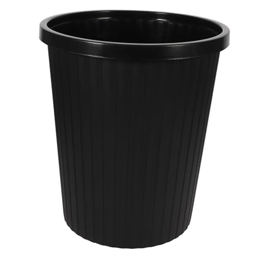 TOBBOMEY Plastik Mülleimer ohne Deckel mit Holzoptik Leichter Abfallbehälter mit Pressring zur Müllbeutelfixierung Rutschfestem Boden Kleiner Haushalts und Büro Abfallkorb Schwarzes Design TOBBOMEY Plastik Mülleimer ohne Deckel mit Holzoptik Leichter Abfallbehälter mit Pressring zur Müllbeutelfixierung Rutschfestem Boden Kleiner Haushalts und Büro Abfallkorb Schwarzes Design von TOBBOMEY