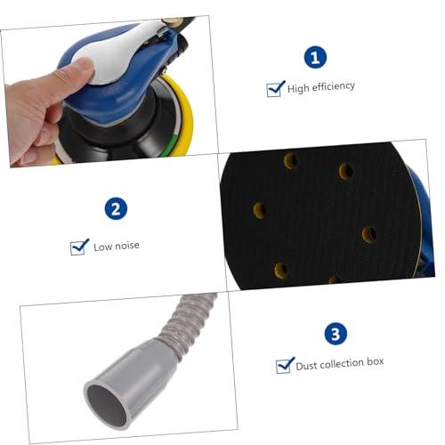 TOBBOMEY Pneumatische Poliermaschine mit Staubabsaugung Air Angle Sander Schleifgerät zum Polieren Schleifen Wachsen für Leicht und Geräuscharm TOBBOMEY Pneumatische Poliermaschine mit Staubabsaugung Air Angle Sander Schleifgerät zum Polieren Schleifen Wachsen für Leicht und Geräuscharm von TOBBOMEY