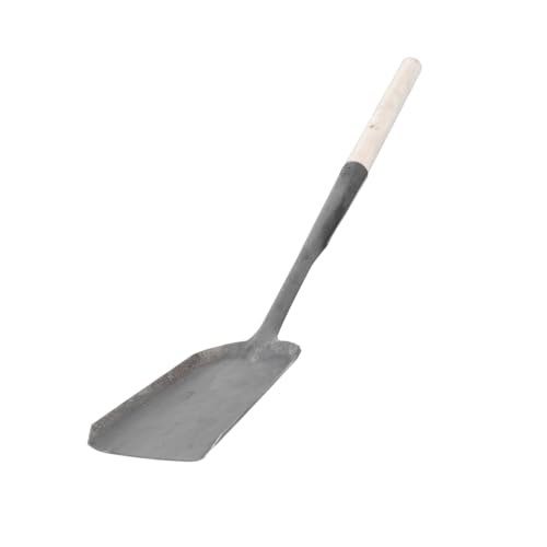 TOBBOMEY Praktische Reinigungsschaufel mit langem Holzgriff Robuste Mehrzweck küchen Ofenschaufel für Kamin Herd und Garten Strapazierfähige Langlebige Reinigungsschaufel von TOBBOMEY