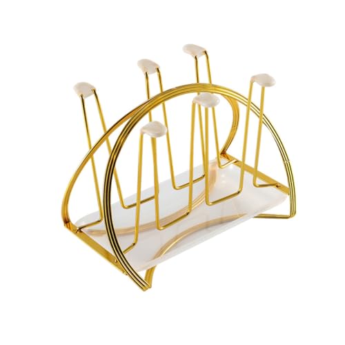 TOBBOMEY Praktischer Becherhalter mit Haken und Ablauftablett Platzsparendes Abtropfgestell für Tassen und Flaschen Stilvolles Küchenregal mit Nordischem Design und Robuster Verarbeitung TOBBOMEY Praktischer Becherhalter mit Haken und Ablauftablett Platzsparendes Abtropfgestell für Tassen und Flaschen Stilvolles Küchenregal mit Nordischem Design und Robuster Verarbeitung von TOBBOMEY