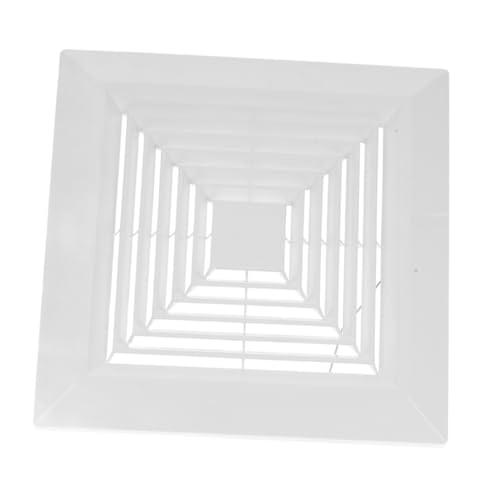 TOBBOMEY Quadratische Badezimmer Abluftventilator Abdeckung aus Robustem Kunststoff mit Federmechanismus Decken und Wandmontage Staubschutz Modernes Design Langlebiger Luftauslassdiffusor TOBBOMEY Quadratische Badezimmer Abluftventilator Abdeckung aus Robustem Kunststoff mit Federmechanismus Decken und Wandmontage Staubschutz Modernes Design Langlebiger Luftauslassdiffusor von TOBBOMEY