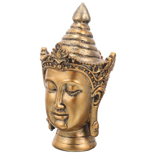 TOBBOMEY Resin Buddha Kopf Figurine Kreative Zen Dekoration für Schreibtisch und Büro Langlebige Buddha Statue Kunstvolles Wohnaccessoire Geschenkidee für Zen Liebhaber TOBBOMEY Resin Buddha Kopf Figurine Kreative Zen Dekoration für Schreibtisch und Büro Langlebige Buddha Statue Kunstvolles Wohnaccessoire Geschenkidee für Zen Liebhaber von TOBBOMEY