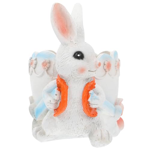 TOBBOMEY Resin Kaninchen Blumentopf Dekorativer Sukkulenten Pflanzgefäß Kreativer Garten Blumentopf für Innen und Außen Langlebig und Einzigartig Gestaltet TOBBOMEY Resin Kaninchen Blumentopf Dekorativer Sukkulenten Pflanzgefäß Kreativer Garten Blumentopf für Innen und Außen Langlebig und Einzigartig Gestaltet von TOBBOMEY
