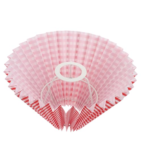 TOBBOMEY Roter Gefalteter Lampenschirm mit Karomuster Eleganter Plissee-stoff Dekorative Lampenabdeckung für Wand- Steh Deckenleuchten Wohnliche Beleuchtungsschale Vielseitig Einsetzbar TOBBOMEY Roter Gefalteter Lampenschirm mit Karomuster Eleganter Plissee-stoff Dekorative Lampenabdeckung für Wand- Steh Deckenleuchten Wohnliche Beleuchtungsschale Vielseitig Einsetzbar von TOBBOMEY