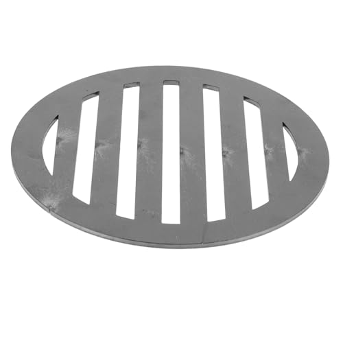 TOBBOMEY Runde Grillplatte aus Eisen Ersatz Grillrost für Holzkohlegrills Hitzebeständig Verbesserte Luftzirkulation Leicht zu Reinigen Kompatibel mit Kohlebox für Outdoor Bbq Camping von TOBBOMEY