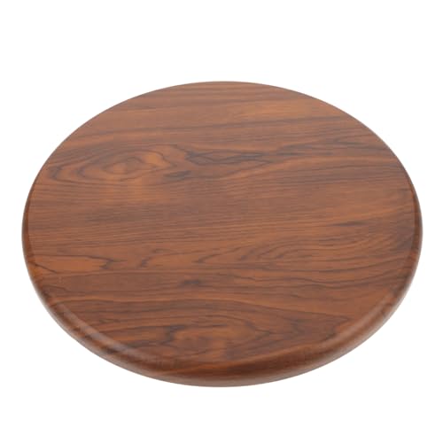TOBBOMEY Runder Hocker Sitzfläche Ersatzplatte aus Massivem Holz Glatte Oberfläche Stabile Sitzfläche Barhocker Rund Holzplatte Robuste für Runde Barhocker von TOBBOMEY