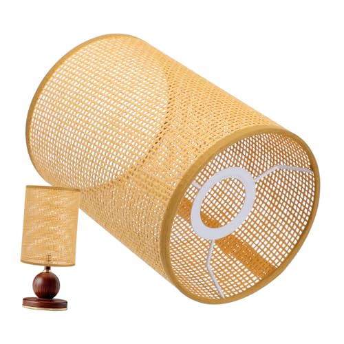 TOBBOMEY Rustikaler Rattan Lampenschirm Schreibtisch Stehlampen Abdeckung Handgewebt Robustes Metall Kombiniert Installieren Passend für Wohnzimmer Büro und Hotel Natürlicher Boho stil TOBBOMEY Rustikaler Rattan Lampenschirm Schreibtisch Stehlampen Abdeckung Handgewebt Robustes Metall Kombiniert Installieren Passend für Wohnzimmer Büro und Hotel Natürlicher Boho stil von TOBBOMEY