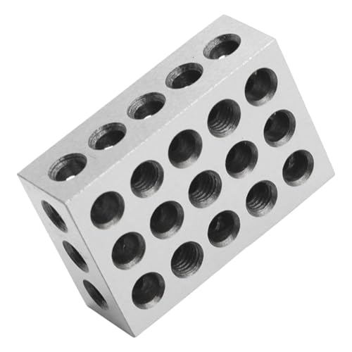 TOBBOMEY Schraubstock Parallel Pad Cnc Fräsmaschine Stahl Flacher Konturblock Korrosionsbeständig Robuster Parallelblock für Präzise Metallbearbeitung von TOBBOMEY