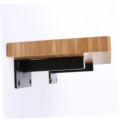 TOBBOMEY Schwebende Regalhalterung aus Edelstahl Schwerlast Wandträger Tragkraft Stark Modern für Holzregale DIY Einfache Montage Vielseitige Ablagenhalterung von TOBBOMEY
