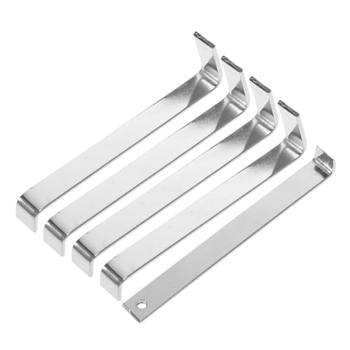 TOBBOMEY Schwerlast Edelstahl Vinyl Verkleidungshaken mit Hebel Punch Sliding Siding Clips für Außen Stabile Aufhängung ohne Bohren Rostfrei für Leichte Dekorationen und Briefkästen von TOBBOMEY