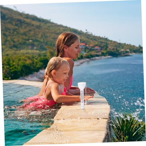 TOBBOMEY Schwimmendes Poolthermometer Kompaktes Temperaturmessgerät für Schwimmbäder und Teiche Sicheres Langlebiges Design Einfache Handhabung Präzise Wassertemperaturanzeige von TOBBOMEY