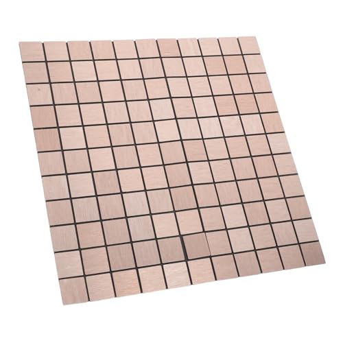 TOBBOMEY Selbstklebende Aluminium Wandfliesen Metallfliesen Backsplash Peel And Stick Küchenrückwand Fliesen Für Bad Wohnzimmer DIY Wanddeko Robust Modern Minimalistisch von TOBBOMEY