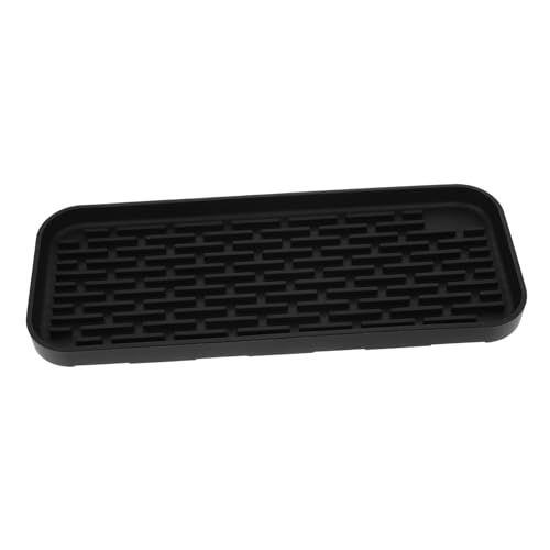 TOBBOMEY Silikon Abtropfmatte Schwarz Haushalt Trockenmatte Hitzebeständig Rutschfest Küchenablage Spülbecken Organizer Bpa frei Strapazierfähig und Vielseitig für Geschirr und TOBBOMEY Silikon Abtropfmatte Schwarz Haushalt Trockenmatte Hitzebeständig Rutschfest Küchenablage Spülbecken Organizer Bpa frei Strapazierfähig und Vielseitig für Geschirr und von TOBBOMEY
