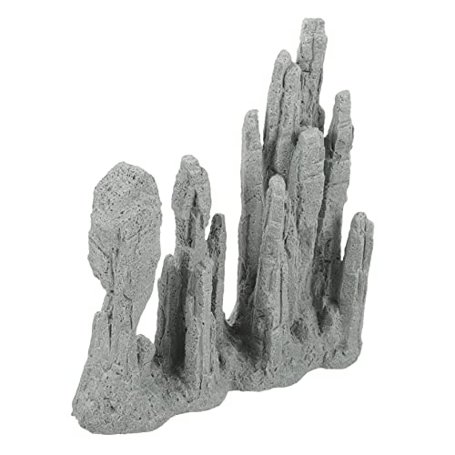 TOBBOMEY Simulierte Rockery -Ornamente Landschaft Steingarten Mikrolandschaftsdekor Bonsai-Landschaftsstein Mini-Steingartenverzierung für den Garten Steindekor Sandstein von TOBBOMEY