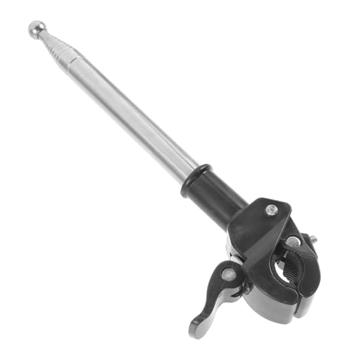 TOBBOMEY Stabile Fahnenmast Halterung für Auto und Motorrad Edelstahl Klammerbarer Fahnenhalter mit Teleskop fahnenstangenhalter Wetterbeständig und Einfach zu Montieren für Fahrzeug Dach von TOBBOMEY