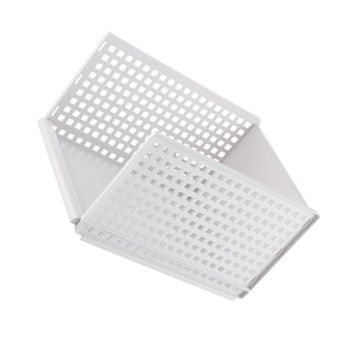 TOBBOMEY Stapelbare Aufbewahrungsbox für Kleidung Leichter Kleiderschrank Organizer aus Robustem Kunststoff Platzsparender Stapelbarer Wäschespeicher für Schlafzimmer Badezimmer und Reise von TOBBOMEY