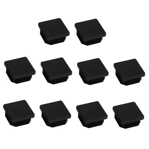 TOBBOMEY Stuhlbeinschoner Eckig Verschleißfeste Kunststoff Tisch Stuhlbein Schutzkappen rutschfeste Bodenmatten Möbel Fußabdeckungen für Parkett Laminat Fliesen von TOBBOMEY