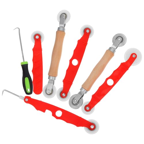 TOBBOMEY Teiliges Fliegengitter Reparaturset mit Rostfreiem Aluminium Spline Roller und Haken Werkzeug für DIY Fenster und Türnetz Reparatur Vielseitiges Bildschirm Ersatz Kit für Einfache von TOBBOMEY