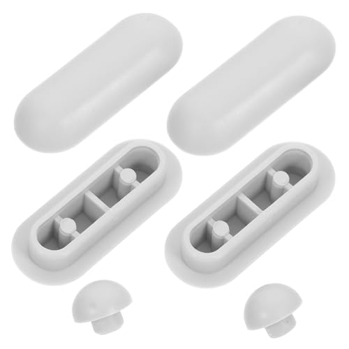 TOBBOMEY Teiliges Wc sitz Polster Selbstklebende Toilettensitz Zubehör Bidet kompatible Abstandhalter und Dämpfer Geräuschreduzierend Rutschfest Einfach zu Reinigen Passend für Bad und Wc von TOBBOMEY