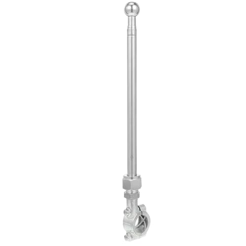 TOBBOMEY Teleskop Fahnenmast Tragbarer Flaggenhalter für Motorräder und Fahrräder zu Montieren und Platzsparend für Outdoor Aktivitäten von TOBBOMEY