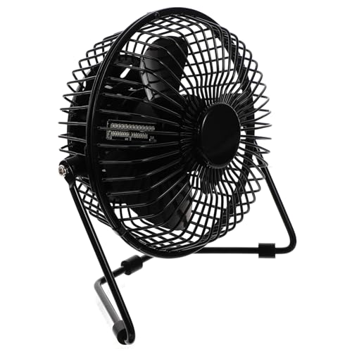 TOBBOMEY Temperaturlüfter LED tragbar hat Kühlung Desktop drinnen digital Büro Conditioner Mini angetrieben USB Uhrenventilator Schwarz TOBBOMEY Temperaturlüfter LED tragbar hat Kühlung Desktop drinnen digital Büro Conditioner Mini angetrieben USB Uhrenventilator Schwarz von TOBBOMEY