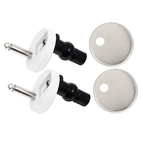 TOBBOMEY Toilettensitz Befestigungsset Edelstahl Teilig Schnelle Montage Wc Sitz Scharniere Ersatzteile für Toilettendeckel TOBBOMEY Toilettensitz Befestigungsset Edelstahl Teilig Schnelle Montage Wc Sitz Scharniere Ersatzteile für Toilettendeckel von TOBBOMEY